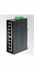 Planet ISW-801T Planet ISW-801T, 8x 10/100, DIN,IP30, rozšířený teplotní rozsah -40~75°C, IEEE 802.3az (EEE), EFT+ESD