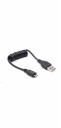 GEMBIRD Kabel USB 2.0 A-Micro B propojovací 0,60m (černý, kroucený)