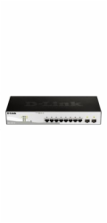 D-Link&nbsp;DGS-1210-10&nbsp;10-Port&nbsp;Gigabit&nbsp;Smart+&nbsp;Switch,&nbsp;8x&nbsp;GbE,&nbsp;2x&nbsp;SFP,&nbsp;fanless
