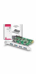 SUPERMICRO AXAGON PCEU-430V (4x USB 3.0, PCIe x1)