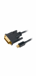 AKASA adaptér Mini DisplayPort na DVI-D,kabel, 1.8m
