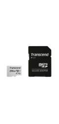Transcend 256GB microSDXC 300S UHS-I U3 V30 A1 (Class 10) paměťová karta (s adaptérem), 95MB/s R, 40MB/s W
