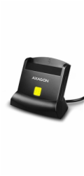 AXAGON CRE-SM2, USB-A StandReader 4-slot čtečka Smart card (eObčanka) + SD/microSD/SIM, kabel 1.3 m