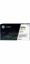 HP 654A Yellow LJ Toner Cart, CF332A (15,000 pages)