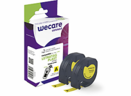 WECARE ARMOR páska kompatibilní s DYMO S0721620,Black/Yellow,2*12mm*4m