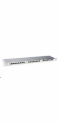 Solarix Patch panel 24xRJ45 CAT6 STP s vyvazovací lištou 0,5U SX24HD-6-STP-SL