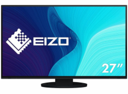 EIZO MT 27" EV2795-BK FlexScan, IPS, 2560x1440, 350nit, 1000:1, 5ms, USB-C, DisplayPort, HDMI, LAN, Repro, Černý