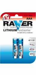 GP&nbsp;lithiová&nbsp;baterie&nbsp;1,5V&nbsp;RAVER&nbsp;AAA&nbsp;(R03)&nbsp;Extreme&nbsp;2ks&nbsp;blistr