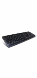 C-TECH klávesnice KB-102 PS/2, slim, black, CZ/SK