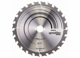 Pilový kotouč Bosch Speedline Wood, O 250 mm, 24Z