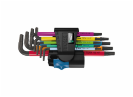 Wera 967/9 TX Multicolour HF 1 L-Key Set with holding function