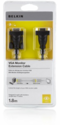 Belkin kabel VGA prodlužovací pro monitory, 1,8m