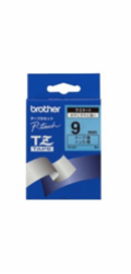 BROTHER TZE521 - kazeta TZ šířky 9mm, laminovaná TZE-521, modrá/černé písmo