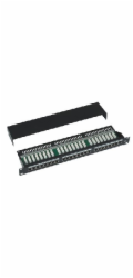 Datacom 3101 DATACOM Patch panel 19" STP 24 port CAT5E LSA 1U BK (3x8p) / VL