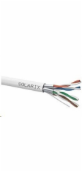 Solarix SXKD-6A-STP-LSOH-B2ca CAT6A STP LSOH B2ca s1 d1 a1, cívka, 500m Solarix Kabel STP drát c6A 500m LS0H