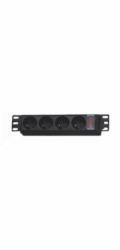XtendLan ZASUVKA4-10 Rozvodný panel, 10", 4x 230V, ČSN, vypínač ZASUVKA4-10 XtendLan 10 rozvodný panel 4x 230V, ČSN, vypínač