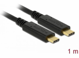 Delock - USB kabel - 24 pin USB-C (M) do 24 pin USB-C (M) - USB 3.1 Gen 2 - 5 A - 1 m - černá