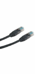 DATACOM Patch kabel UTP CAT5E 0,25m černý