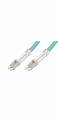DIGITUS Fiber Optic Patch Cord, LC to LC, Multimode, OM3, 50/125 µ, Duplex Length 1m