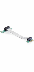 DeLOCK riser karta PCI Express x1 > x1 s flexibilním kabelem 13 cm doleva, riser karta