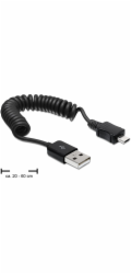 Delock&nbsp;-&nbsp;Kabel&nbsp;USB&nbsp;-&nbsp;USB&nbsp;(M)&nbsp;do&nbsp;Micro&nbsp;USB&nbsp;typ&nbsp;B&nbsp;(M)&nbsp;-&nbsp;60&nbsp;cm&nbsp;-&nbsp;svinutý&nbsp;-&nbsp;černá