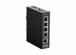 D-Link DIS 100G-5W - Přepínač - neřízený - 5 x 10/100/1000 - lze montovat na konzolu DIN, pro připevnění na zeď