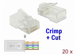 DeLOCK RJ-45 Crimp+Cut Stecker Cat.5e UTP