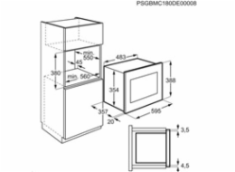 Electrolux LMS4253TMK Vestavná mikrovlnná trouba