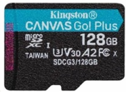Kingston 128GB microSDXC Canvas Go Plus 170R A2 U3 V30 Single Pack bez ADP