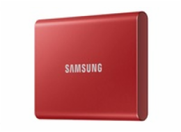SSD disk Samsung T7 1TB, USB C 3.2 Gen2, externí, červený
