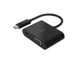 Belkin USB-C adaptér na VGA + 60W napájení, černá