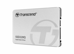 Transcend 220Q 2TB, TS2TSSD220Q TRANSCEND SSD220Q 2TB SSD disk 2.5 SATA III 6Gb/s, QLC, Aluminium casing, 550MB/s R, 500MB/s W, stříbrný