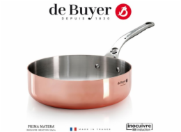 De Buyer Prima Matera Sauté Pánev měď/ocel 24cm rovná ind.