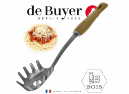 Naběračka na špagety de Buyer, 2701.09, B BOIS, nerez a bukové dřevo, robustní