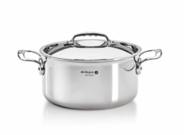 De Buyer Affinity Bratentopf Edelstahl mit Deckel 24 cm