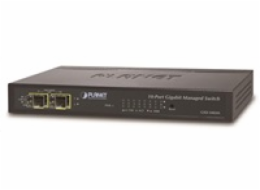 Planet GSD-1002M L2 switch, 8x1Gb, 2x1Gb SFP, 48-56VDC, fanless