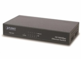 Planet FSD-503 Planet FSD-503 switch 5x 10/100Base-TX, 10", kov, fanless
