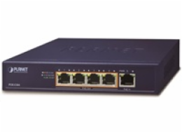 Planet POE-E304 Planet PoE/LAN extender, 1xPoE-in, 4xPoE-out 65W, 802.3bt/at/af, Gigabit