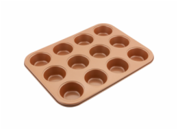 Lamart LT3092 Forma na 12 muffinů COPPER, 35,5 x 26,5 cm