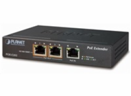 Planet PoE/LAN extender, 1xPoE-in, 2xPoE-out 25W, 802.3at/af, Gigabit