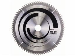 Pilový kotouč Bosch Multi Material, O 260mm, 80Z