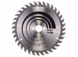 Pilový kotouč Optiline Wood - 160 x 20/16 x 2,6 mm, 36 - 3165140193917 BOSCH