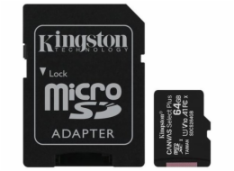 Kingston Canvas Select Plus MicroSDXC 64 GB + 64 GB Class 10 UHS-I / U1 A1 (SDCS2 / 64 GB-2P1A)