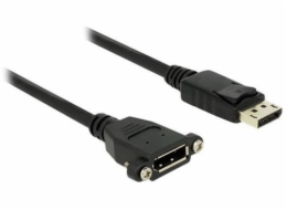 DeLOCK kabel DisplayPort 1.2 (zástrčka) > DisplayPort (zásuvka pro instalaci)