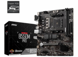 MSI MB Sc AM4 A520M PRO, AMD A520, VGA, 2xDDR4, mATX