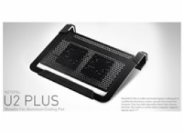 Cooler Master chladící podstavec NotePal U2 PLUS pro notebook 12-17", 2x8cm, černá