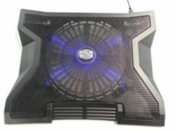 CoolerMaster chladiaci podstavec  NotePal XL pre NTB 9-17 "black, 23cm blue ľad fan, 3port USB hub