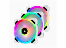 Corsair ventilátor LL Series, LL120 RGB White, 120mm Dual Light Loop RGB LED PWM Fan, 3 Fan Pack with Lighting Node PRO