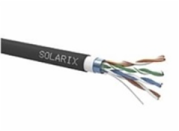 Solarix instalační kabel CAT5E FTP PVC+PE Fca dvojitý plášť 305m/cívka