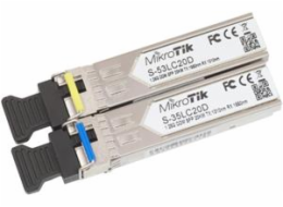 MikroTik SFP (miniGBIC) modul S-35/53LC20D, SM, 20km, 1.25G